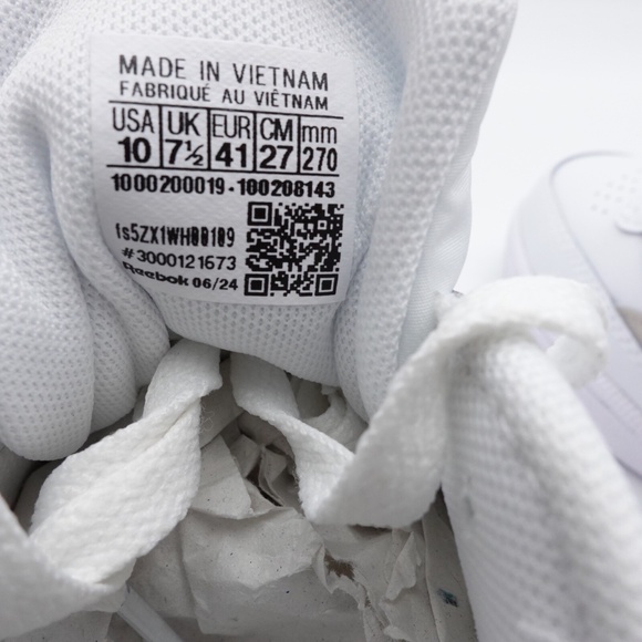 NEW Women's Reebok Club C Revenge Leather Sneakers 100208143 White/Stone - Picture 6 of 13